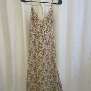 Floral Spaghetti Strap Midi Dress